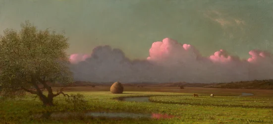 Ombre et lumière du soleil : les marais de Newbury, vers 1871-1875 (huile sur toile)