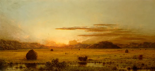 Lever de soleil, Hoboken Meadows, vers 1875-1885