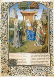 Le combat de la vertu et de la fortune, poème de Martin Le Franc pour Philippe Le Bon de Bourgogne (parchemin)