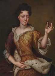 Portrait de Thérèse Kunegunda Sobieska 1676-1730, Électrice de Bavière, fin du 17ème siècle