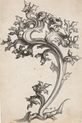 Ornement de feuille de chardon