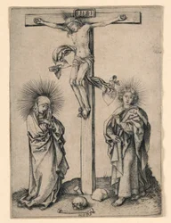 Christ sur la croix avec Marie et Jean