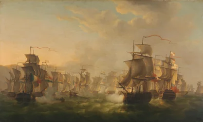 Affrontement des flottes néerlandaise et britannique près de Boulogne