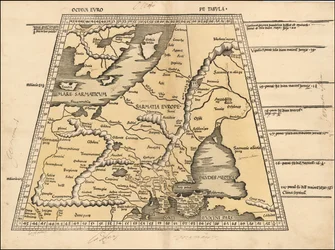 Carte de la Baltique, de la Scandinavie, de la Pologne et de l