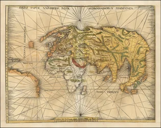 Carte du monde de 1513 par Martin Waldseemüller