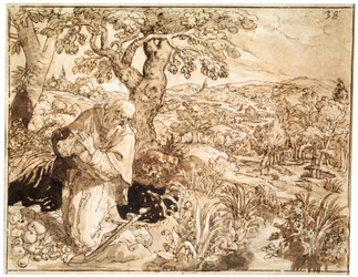 Un ermite, 1585-1586