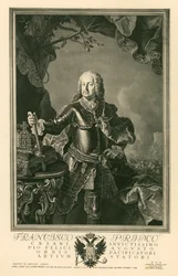 François Ier Stéphane, empereur du Saint Empire romain germanique (gravure)