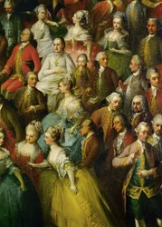 Concert de mariage pour Joseph II et Isabelle de Parme (peinture sur toile)