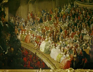 Concert de mariage à ... (huile sur toile)