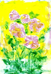 Les roses au printemps