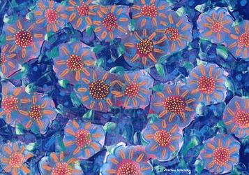 Fleurs dans le jardin de grand-mère