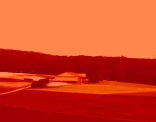 Paysage rouge