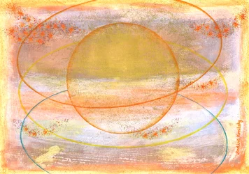 Années-lumière éloignées 3 ellipses 1 cercle