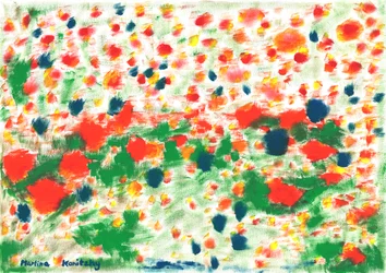 Coquelicots et bleuets
