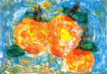Baies orange en hiver