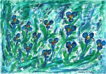 Prairie de violettes