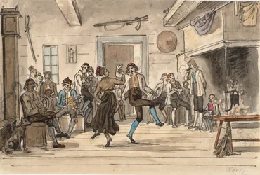 Danse dans une ferme norvégienne