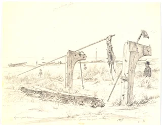 Partie de plage avec place pour bateaux, Skagen