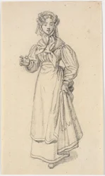 Jeune fille marchant