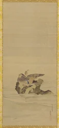 Canards mandarins, période Edo, 18e siècle