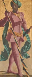 Saint Maurice (côté intérieur)
Saint Sébastien (extérieur)
