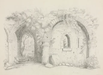 Ruines, vers 1840