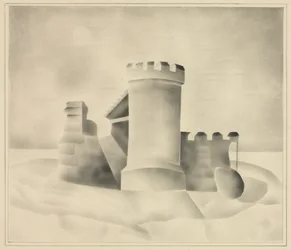 Ruines au clair de lune, 1840