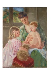 Enfants jouant avec un chien, 1907