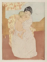 Caresse maternelle, 1890-1891