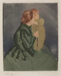 Paysanne mère et enfant
