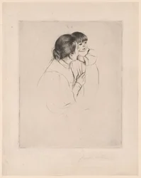 Mère paysanne et enfant