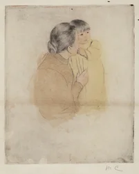 Mère paysanne et enfant