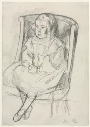 Simone assise, vers 1903