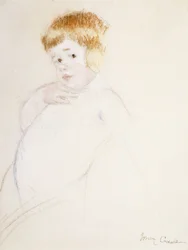Étude pour le bébé pour La caresse, c.1902
