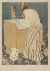 Femme se baignant, 1890-1891
