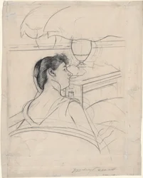 Femme et lampe