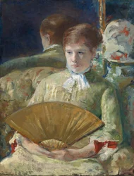 Femme avec un éventail