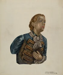 Figure de proue du Bark George, c. 1939