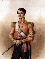 Portrait du Major Charles Hamilton Wake (d.1871) 34e Infanterie Indienne Native