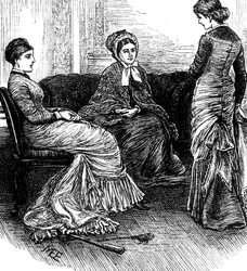Trois femmes en conversation