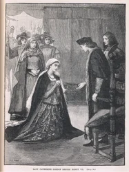 Lady Catherine Gordon devant Henri VII 1497