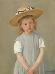 Enfant au chapeau de paille, vers 1886 (huile sur toile)