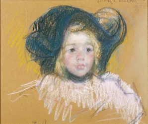 Petite fille au grand chapeau, vers 1904 (pastel sur papier)