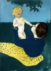 Sous le marronnier 1898 Mary Cassatt