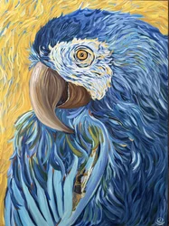 Ara bleu vif