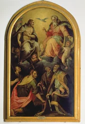 La Sainte Trinité avec les Saints