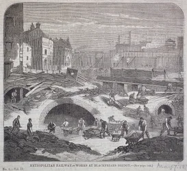 Pont de Blackfriars, Londres, 1863