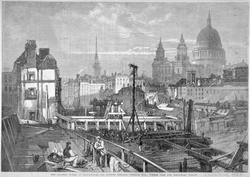 Pont de Blackfriars, Londres, 1864
