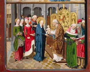 Présentation au Temple, des Histoires de la vie de Marie (détail)