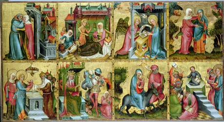 Le retable de Buxtehude, panneau central, 1400-10
